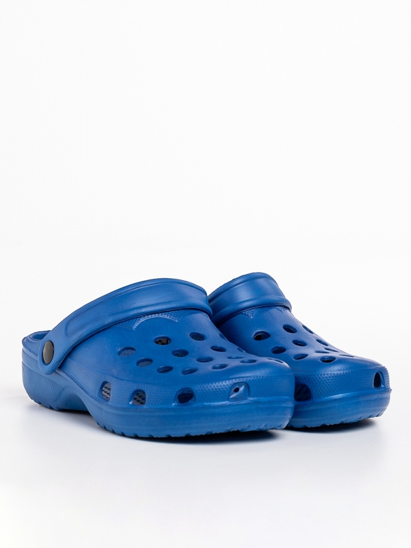 Papuci copii albastri din material sintetic Roxy, 2 - Kalapod.net
