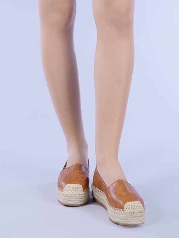 Espadrile dama Millie camel, 2 - Kalapod.net