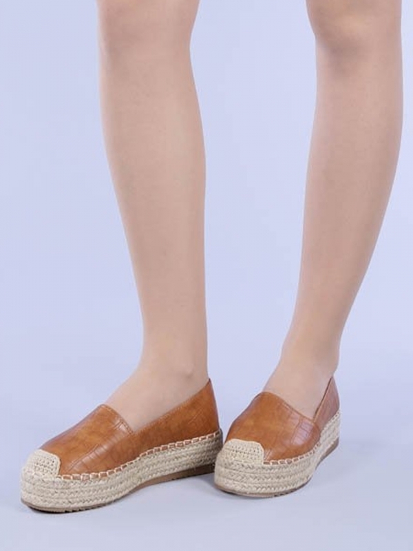 Espadrile dama Millie camel - Kalapod.net