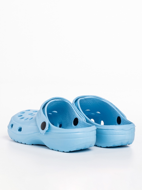 Papuci copii albastri deschis din material sintetic Roxy, 3 - Kalapod.net