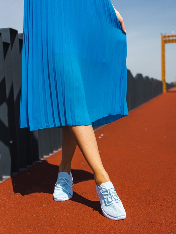 Pantofi sport dama albastri din material textil Davinia - Kalapod.net