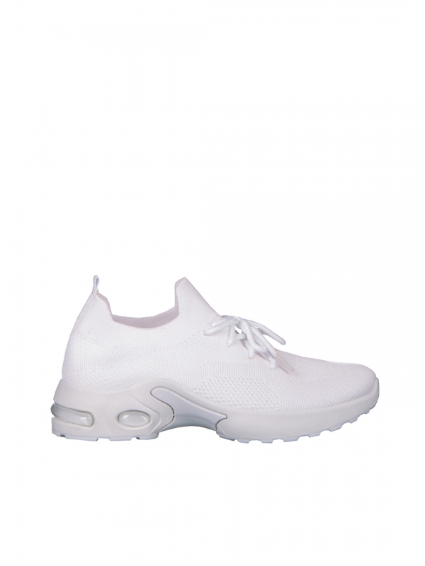 Pantofi sport dama albi din material textil Fepa, 5 - Kalapod.net