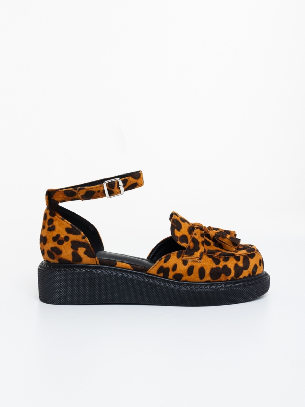 Pantofi casual dama leopard din material textil Mazima, 5 - Kalapod.net