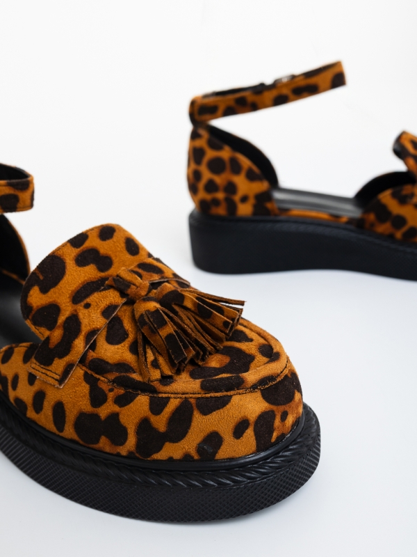 Pantofi casual dama leopard din material textil Mazima, 6 - Kalapod.net