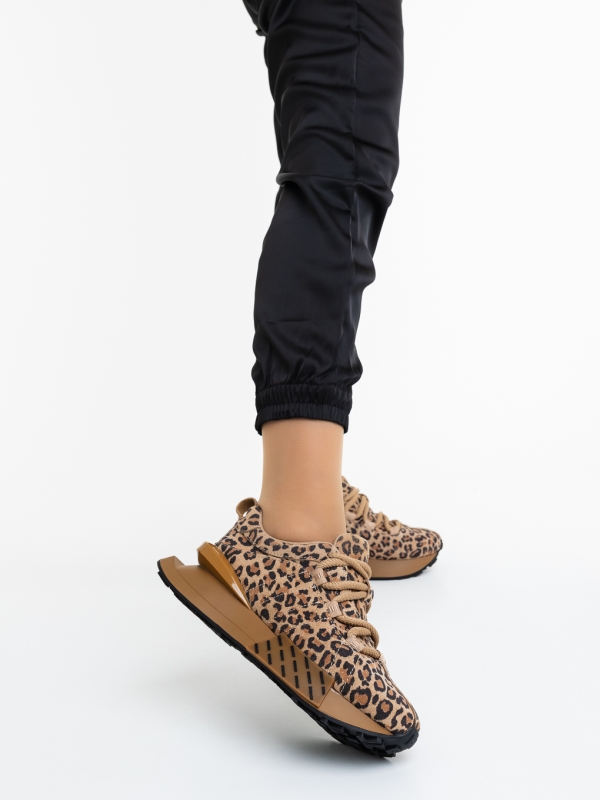 Pantofi sport dama leopard din piele naturala Senvara, 2 - Kalapod.net