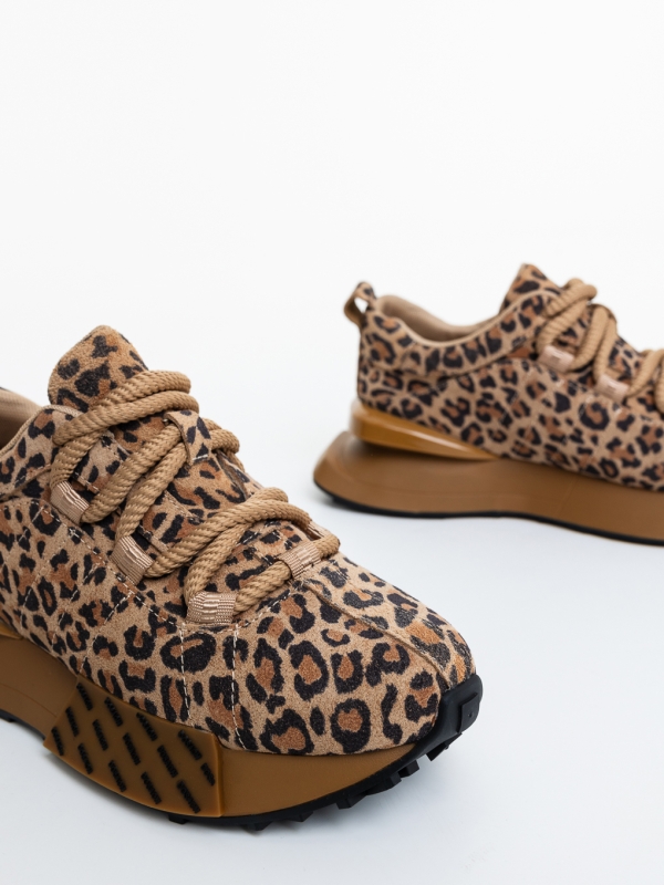 Pantofi sport dama leopard din piele naturala Senvara, 6 - Kalapod.net