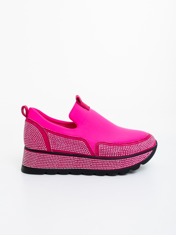 Pantofi sport dama roz din material textil Tamore, 5 - Kalapod.net