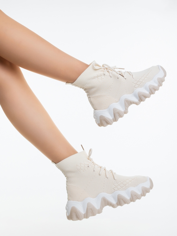 Pantofi sport dama Sorra bej, 6 - Kalapod.net