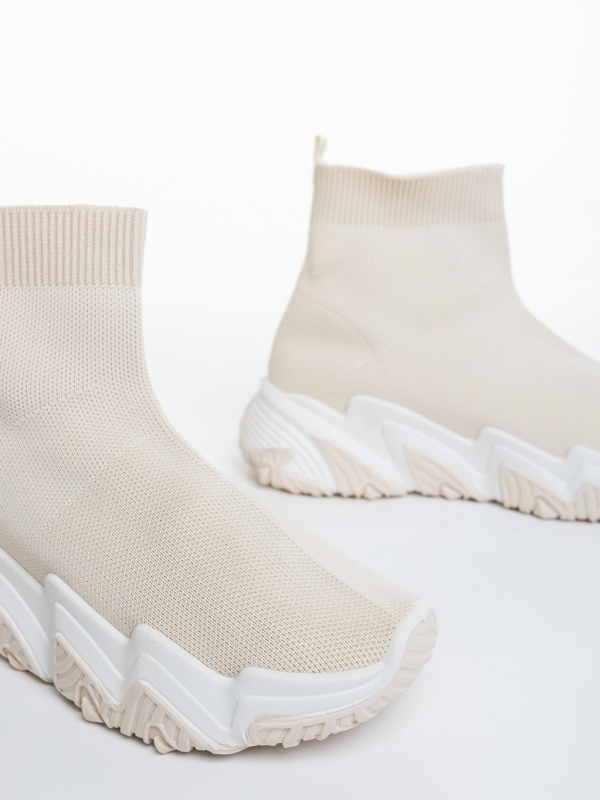 Pantofi sport dama Sunya bej, 8 - Kalapod.net