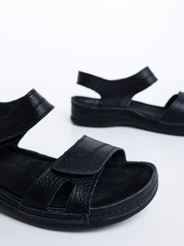 Sandale dama negre din piele ecologica Elona, 6 - Kalapod.net