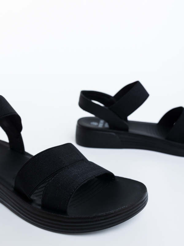 Sandale dama negre din piele ecologica Vidona, 6 - Kalapod.net