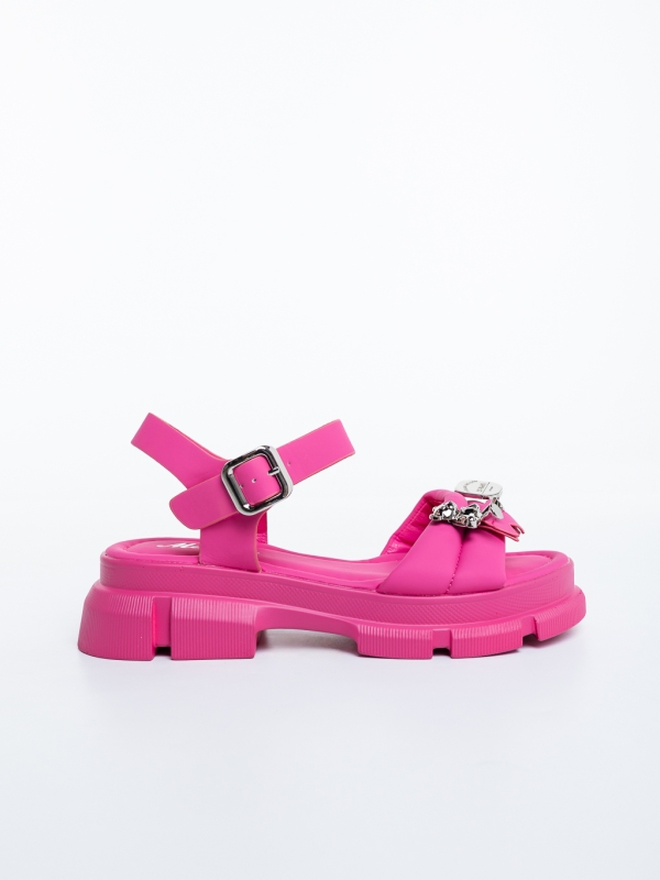 Sandale dama fucsia din piele ecologica Hanada, 5 - Kalapod.net