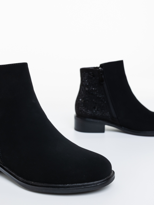 Ghete  dama negre din material textil Karara, 6 - Kalapod.net