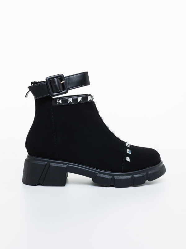 Ghete dama negre din material textil  Lasada, 5 - Kalapod.net