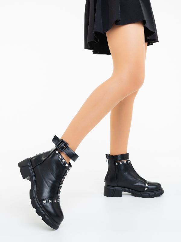 Ghete dama negre din piele ecologica Lasada, 2 - Kalapod.net