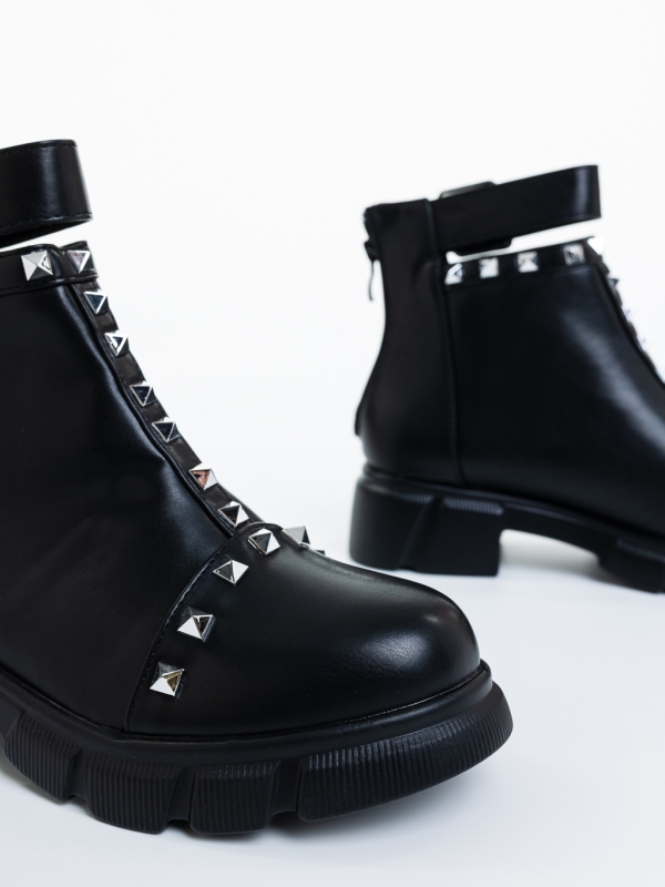 Ghete dama negre din piele ecologica Lasada, 6 - Kalapod.net