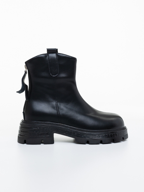 Ghete dama negre din piele ecologica Aarush, 5 - Kalapod.net