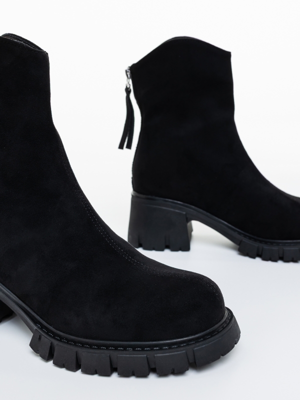 Ghete dama negre din material textil  Arohi, 6 - Kalapod.net