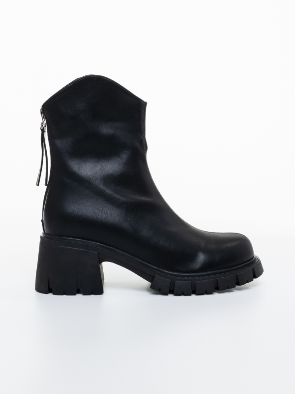 Ghete dama negre din piele ecologica Arohi, 5 - Kalapod.net