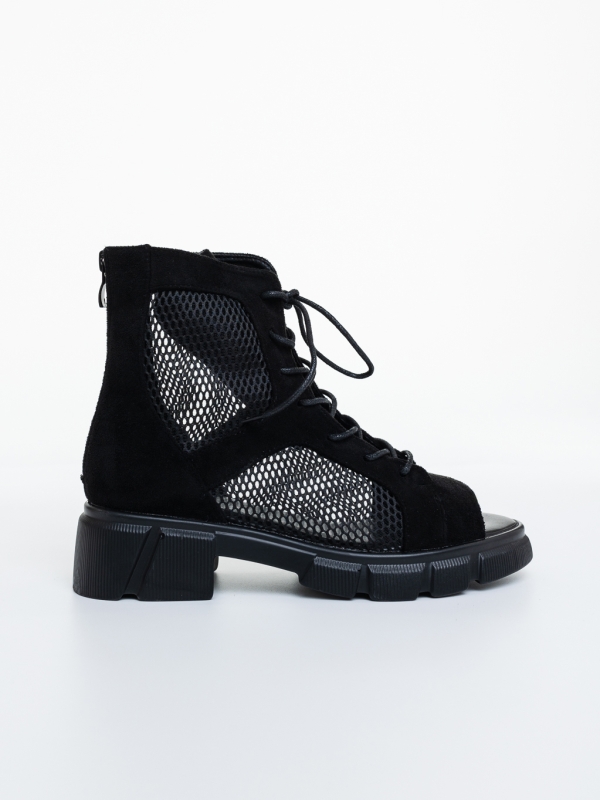 Ghete dama negre din piele ecologica Milania, 5 - Kalapod.net