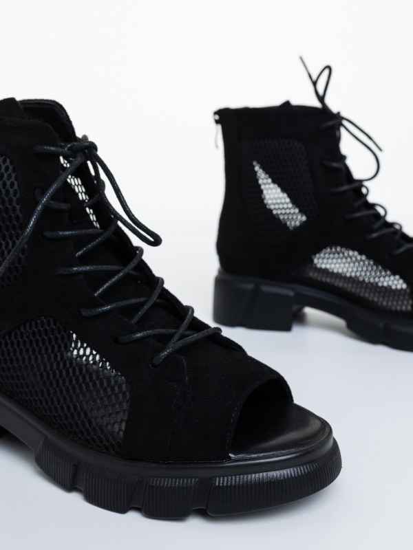 Ghete dama negre din piele ecologica Milania, 6 - Kalapod.net