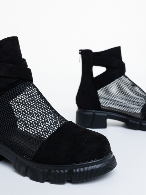 Ghete dama negre din material textil Ishira, 6 - Kalapod.net