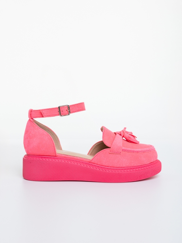 Pantofi casual dama fucsia din material textil Mazima, 5 - Kalapod.net
