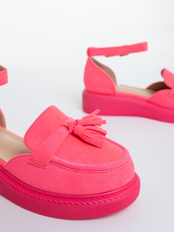 Pantofi casual dama fucsia din material textil Mazima, 6 - Kalapod.net