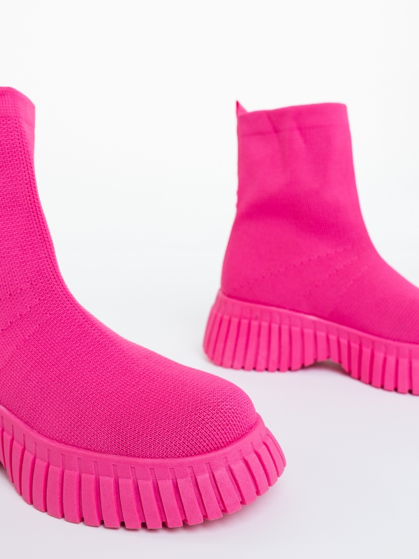 Ghete dama roz din material textil Janaki, 6 - Kalapod.net