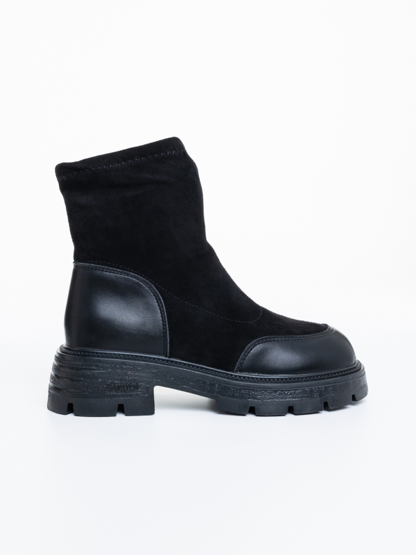 Ghete dama negre  din piele ecologica Aanya, 5 - Kalapod.net