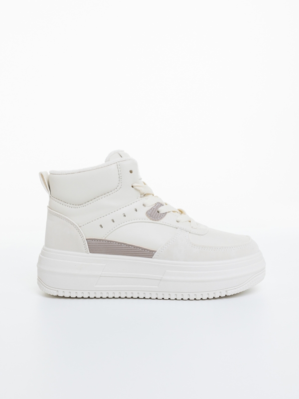 Ghete dama bej din piele ecologica Fiora, 5 - Kalapod.net