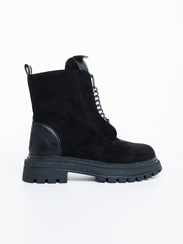 Ghete dama negre din material textil Avni, 5 - Kalapod.net