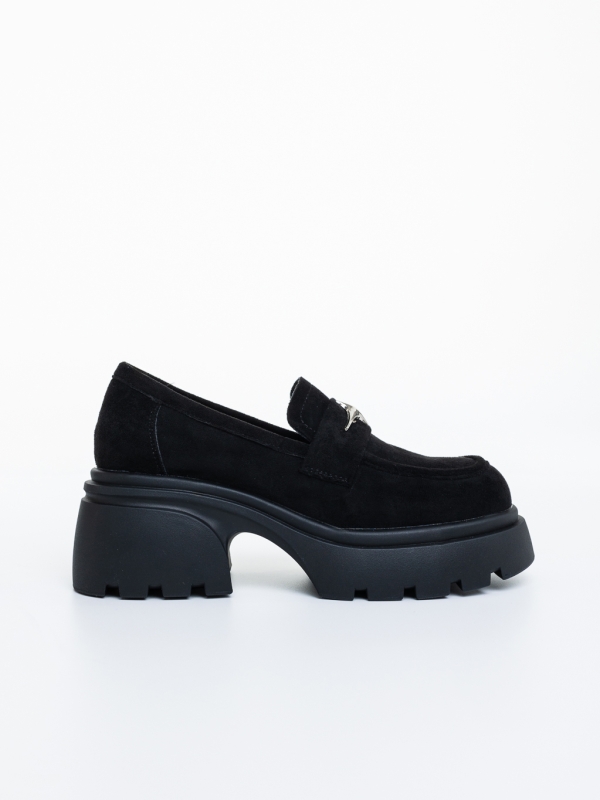 Mocasini dama negri din material textil Mejia, 5 - Kalapod.net