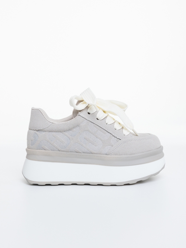 Pantofi sport dama gri din material textil Erana, 5 - Kalapod.net