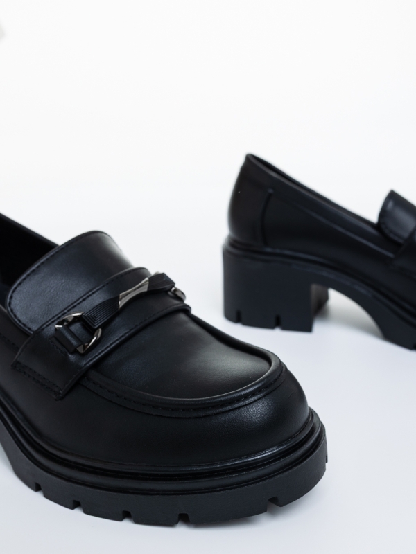 Mocasini dama negri din piele ecologica Lahari, 6 - Kalapod.net