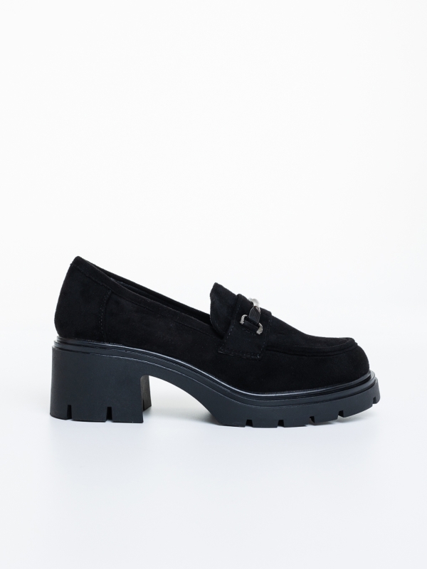 Mocasini dama negri din material textil Lahari, 5 - Kalapod.net