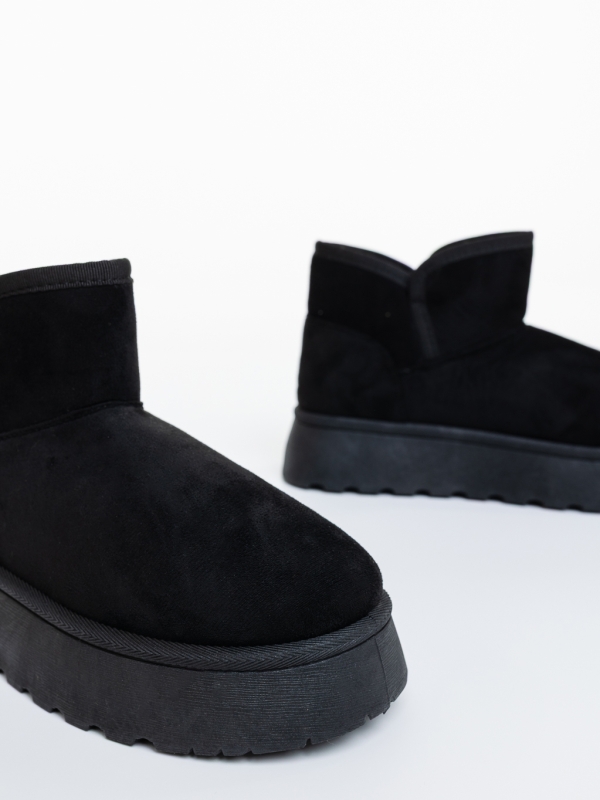 Ghete dama negre din material textil Ekisha, 6 - Kalapod.net