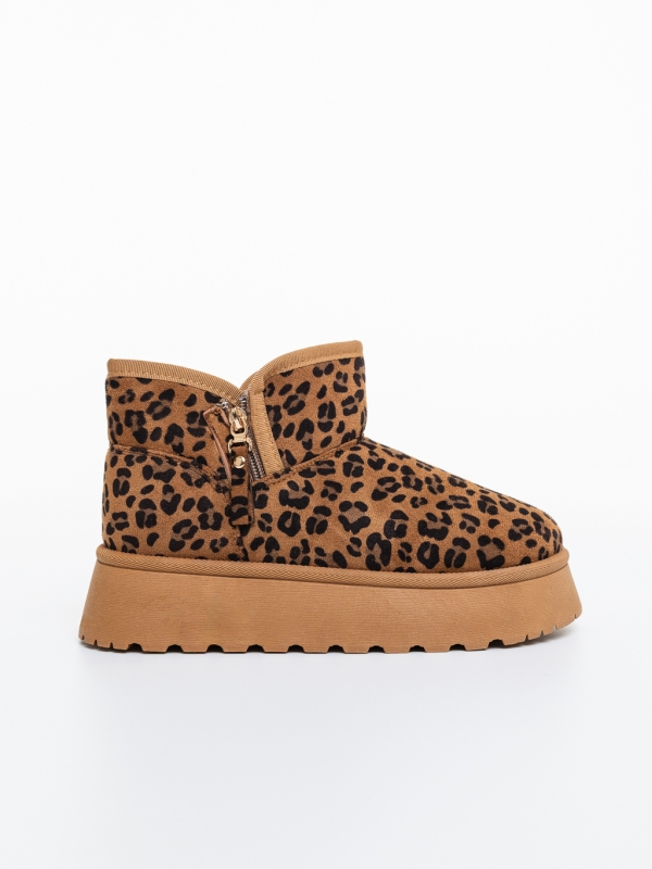 Ghete dama leopard din material textil Ekisha, 5 - Kalapod.net