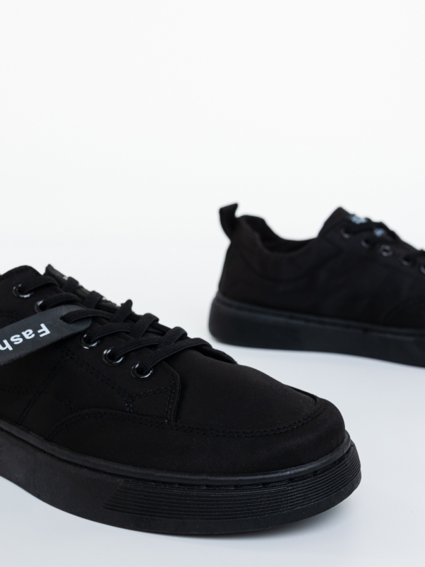 Pantofi sport barbati negri din material textil Arhan, 4 - Kalapod.net