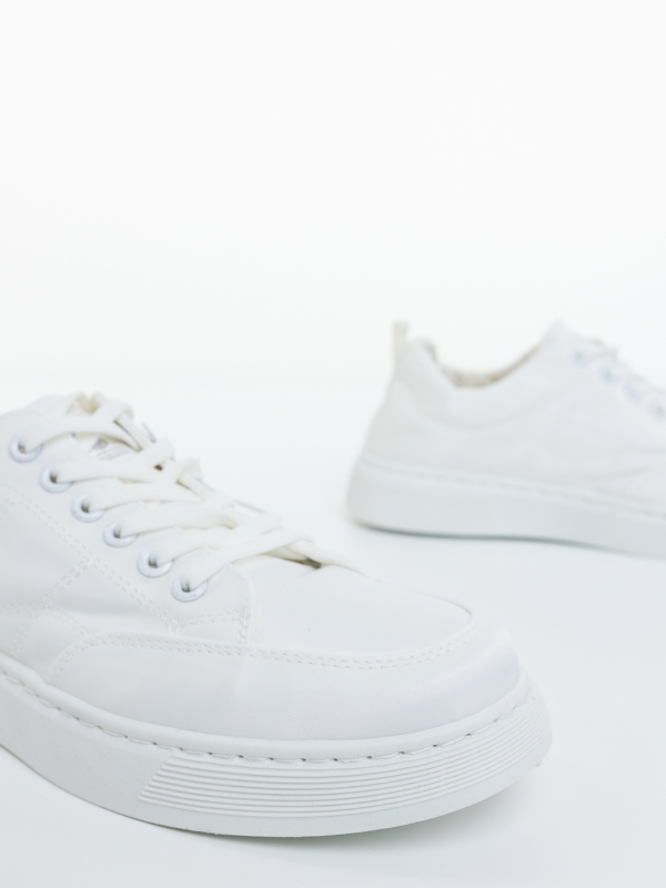 Pantofi sport barbati albi din material textil Arhan, 4 - Kalapod.net
