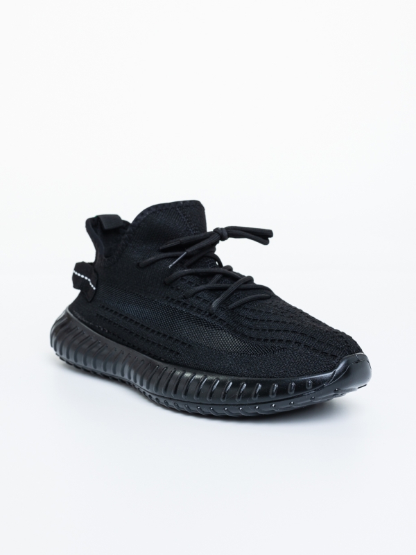 Pantofi sport barbati negri din material textil Casian, 2 - Kalapod.net