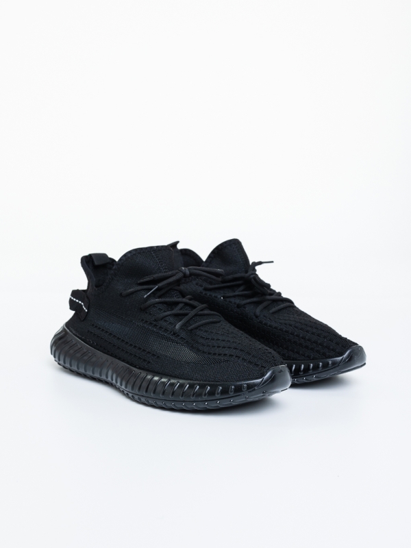 Pantofi sport barbati negri din material textil Casian, 3 - Kalapod.net