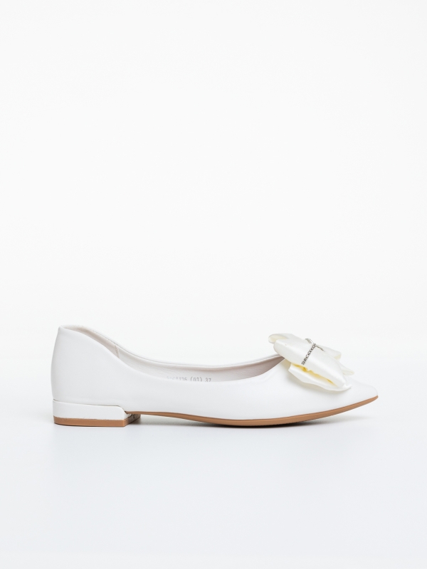 Balerini dama albi din piele ecologica Suzira, 5 - Kalapod.net