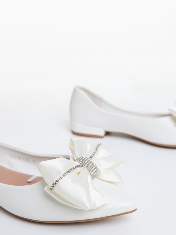 Balerini dama albi din piele ecologica Suzira, 6 - Kalapod.net