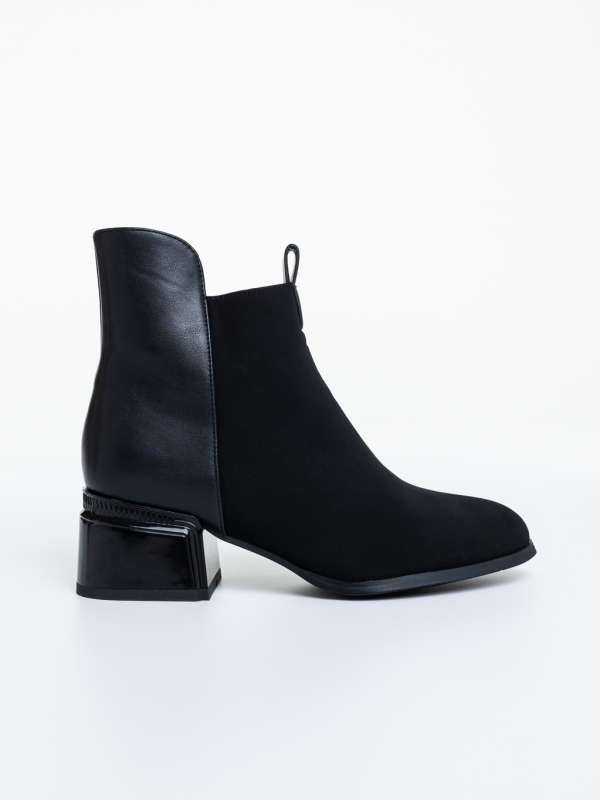 Botine dama cu toc negre din piele ecologica Ziana, 5 - Kalapod.net