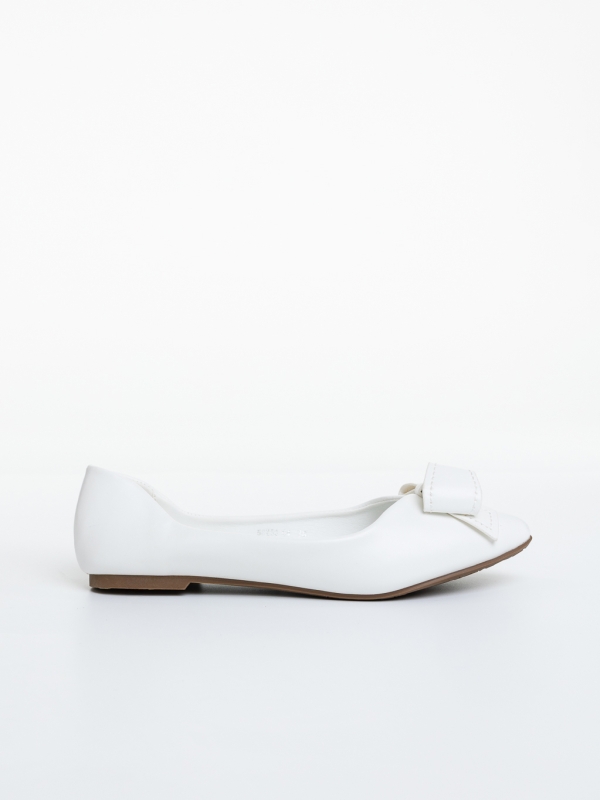 Balerini dama albi din piele ecologica Navya, 5 - Kalapod.net