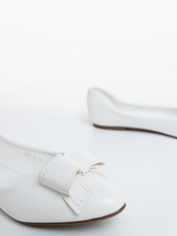 Balerini dama albi din piele ecologica Navya, 6 - Kalapod.net