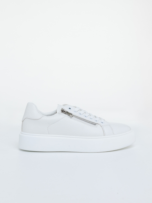 Mocasini  barbati albi din piele ecologica Kamden - Kalapod.net