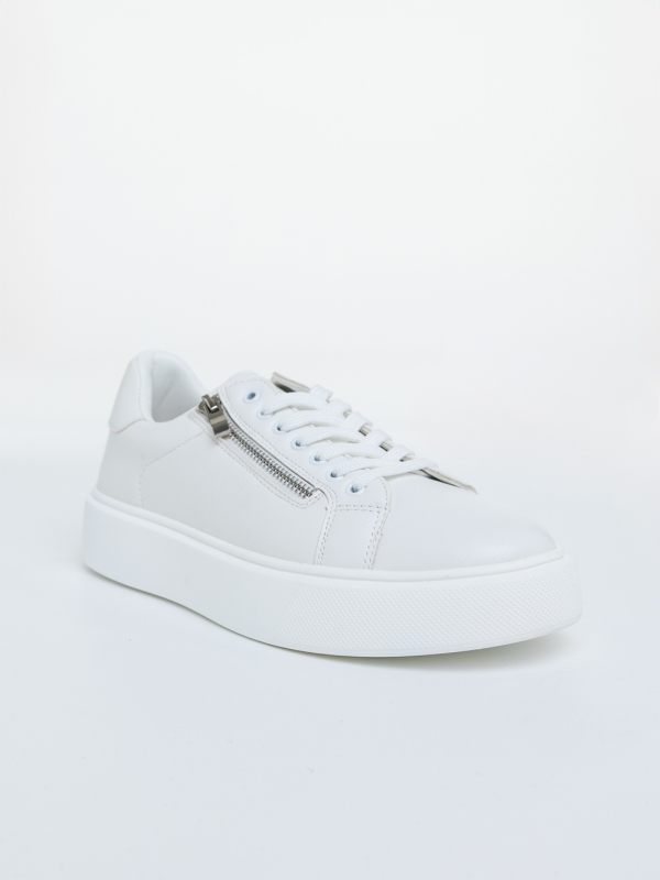 Mocasini  barbati albi din piele ecologica Kamden, 2 - Kalapod.net