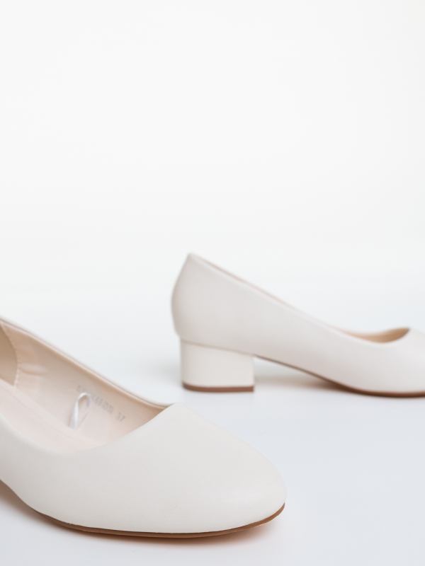 Balerini dama bej deschis din piele ecologica Prisha, 6 - Kalapod.net